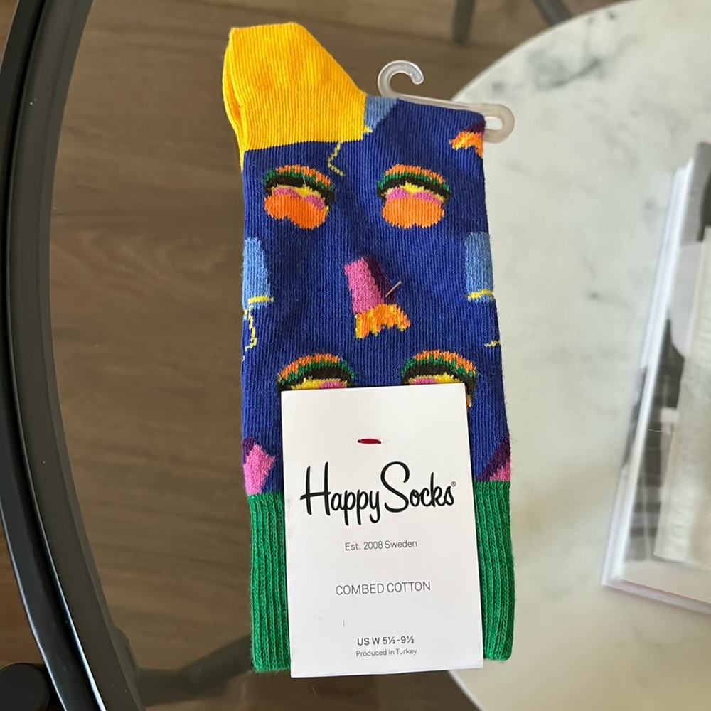 Happy Socks burger socks
